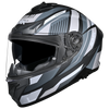 SMK Typhoon Sparko Gloss Black Grey (GL266) Helmet