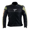 Tarmac One III Level 2 Riding Jacket with PU Chest Protectors (Black Army Camo Olive Green)