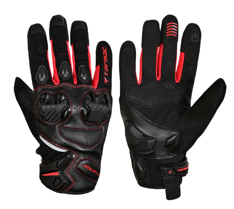 Tarmac Fuse Riding Gloves (Black Red) - Moto Central
