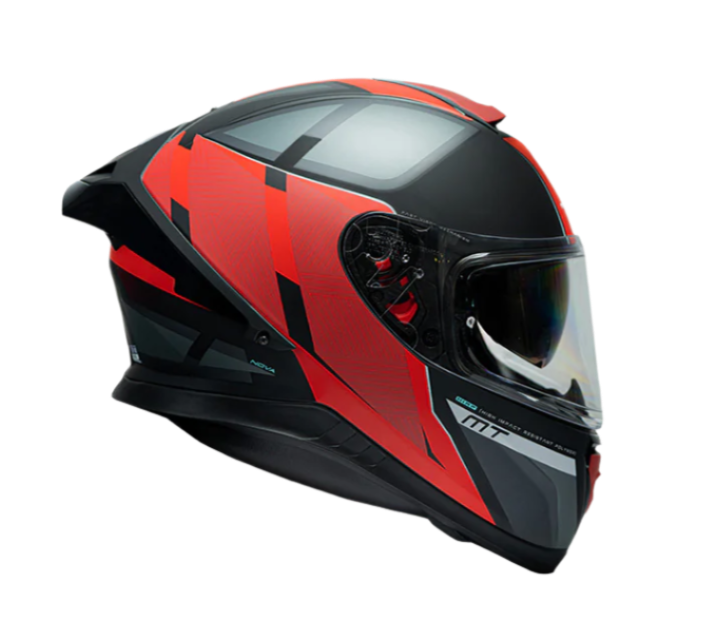MT Thunder 3 SV Spoiler Nova B5 Matt Black Grey Red Helmet