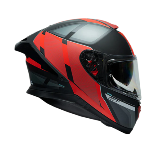 MT Thunder 3 SV Spoiler Nova B5 Matt Black Grey Red Helmet