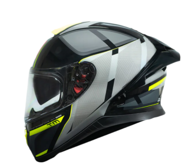 MT Thunder 3 SV Spoiler Nova B62 Matt Black Grey Neon Yellow Helmet