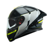 MT Thunder 3 SV Spoiler Nova B62 Matt Black Grey Neon Yellow Helmet