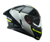 MT Thunder 3 SV Spoiler Nova B62 Matt Black Grey Neon Yellow Helmet