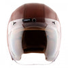 AXOR Retro Jet Leather Open Face Helmet (Timber Coniac Light)