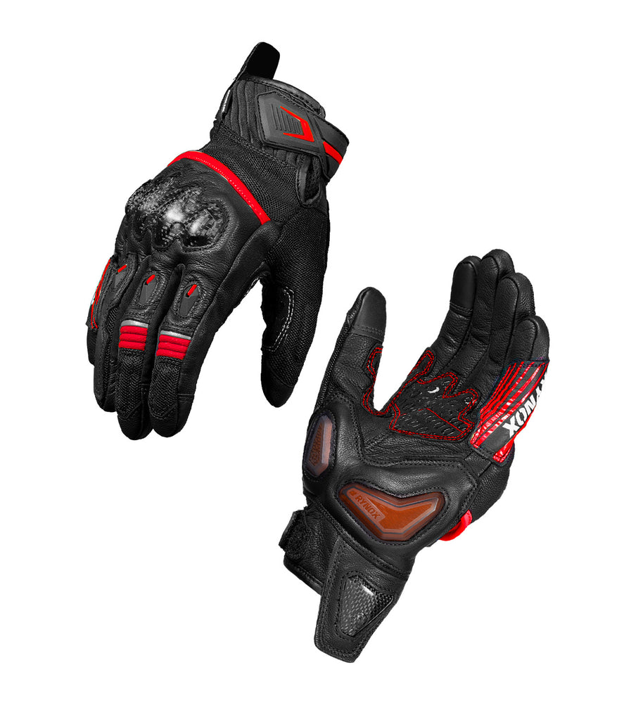 Rynox Tornado Pro 5 Gloves (Black Red)