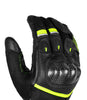 Rynox Tornado Pro 4 Gloves Carbon Edition (Black Hi Viz Green)