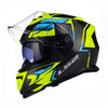 LS2 FF800 Storm II Tracker Black Hi Viz Yellow Gloss Helmet (D Ring)