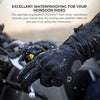 Viaterra Tundra V3 Waterproof Winter Motorcycle Riding Gloves (Black)