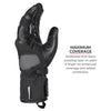 Viaterra Tundra V3 Waterproof Winter Motorcycle Riding Gloves (Black)