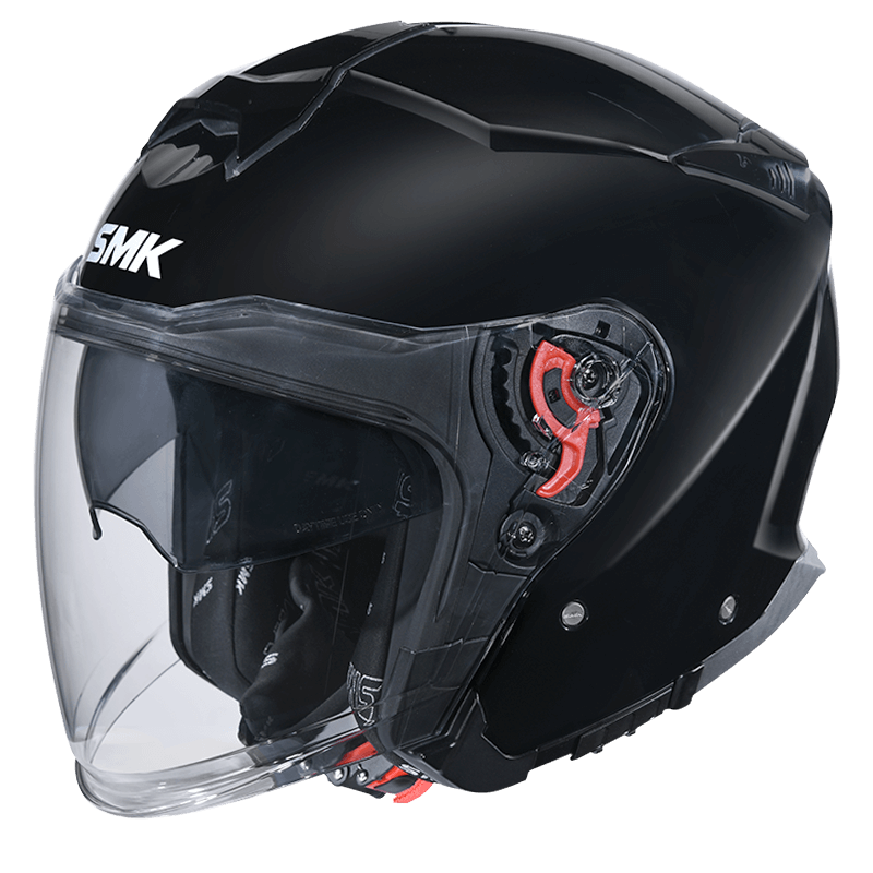 SMK GTJ Solid Gloss Black (GL200) Helmet