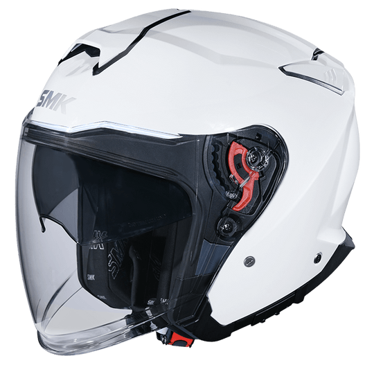SMK GTJ Solid Gloss White (GL100) Helmet