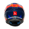 MT Hummer B Monti Gloss Black Blue Orange C7 Helmet