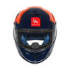 MT Hummer B Monti Gloss Black Blue Orange C7 Helmet
