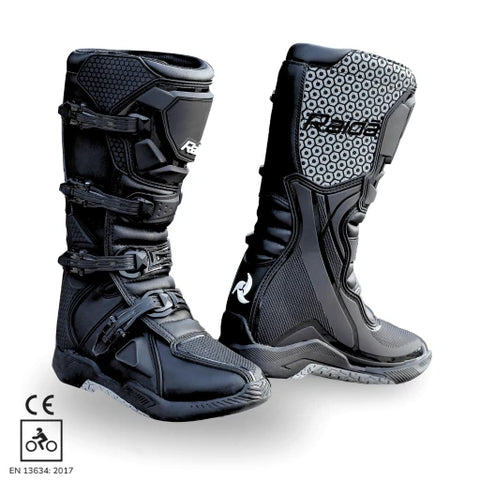 Raida TrailCraft Motorcycle Boots (Black Grey)