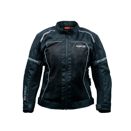 Raida Empress Women Motorcycle Riding Jacket (Black Grey)