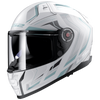 LS2 FF811 Vector II Alizer Gloss White Silver Helmet