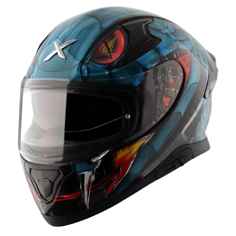 AXOR Apex Venomous Gloss M Blue Helmet