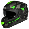 SMK Gullwing Venture Gloss Black Grey Green (GL268) Helmet