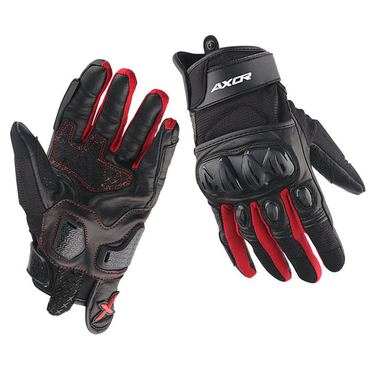 Axor Viper Riding Gloves (Black Red)