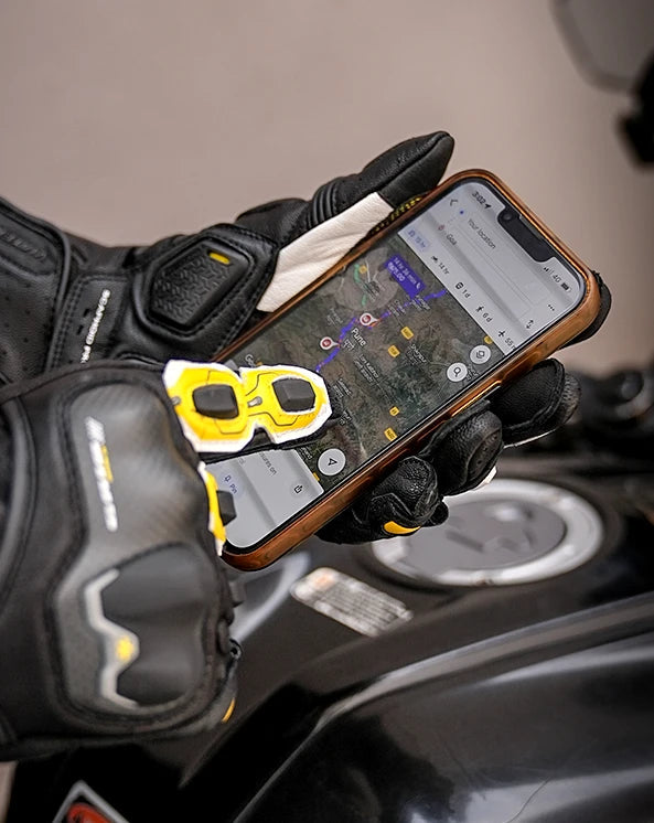 Viaterra Grid MK3 Full Gauntlet Motorcycle Riding Gloves (Black)– Moto ...