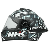 NHK K5R Nebula Gloss Black Tosca Blue Grey Helmet