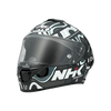 NHK K5R Nebula Gloss Black Tosca Blue Grey Helmet