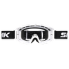 SMK Terrain Offroad Goggle with Clear Lens (White with Black Strap)