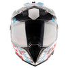 AXOR XCross X1 Dual Visor Gloss White Red Helmet