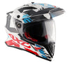 AXOR XCross X1 Dual Visor Gloss White Red Helmet