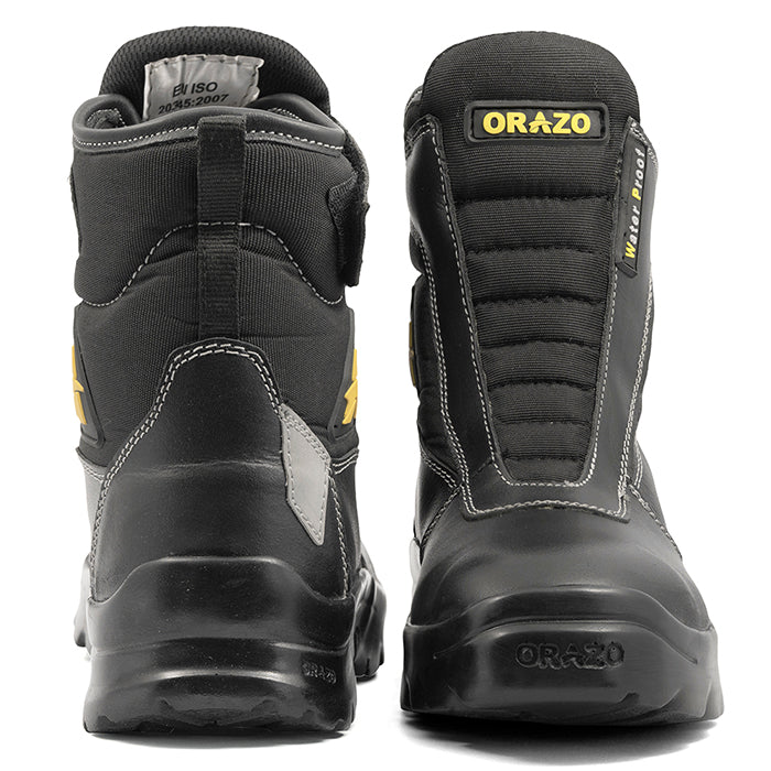 Orazo PICUS Trail Velcro Water Proof Motorcycle Riding Boots (Black ...