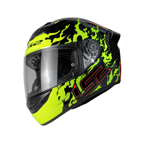 LS2 FF352 Antars Black Yellow Gloss Helmet