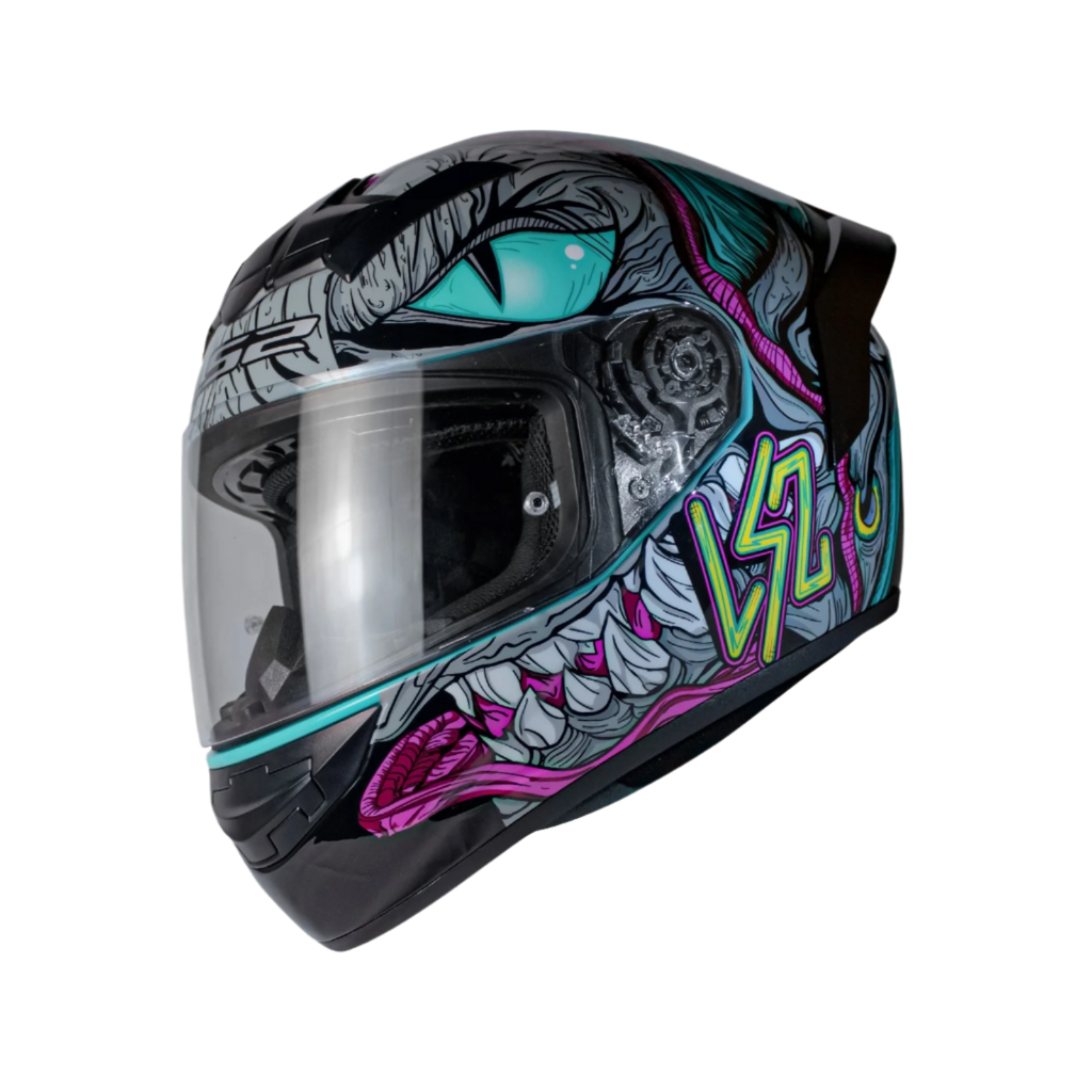 LS2 FF352 Fizzle Black Mint Gloss Helmet