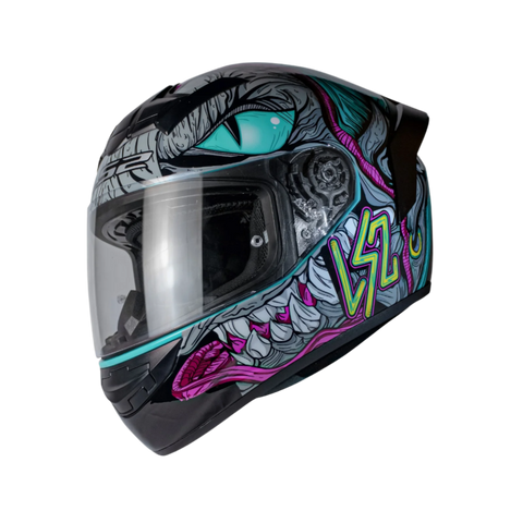 LS2 FF352 Fizzle Black Mint Gloss Helmet
