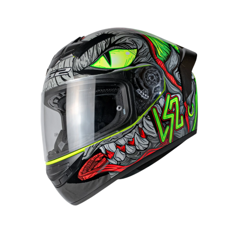 LS2 FF352 Fizzle Black Yellow Gloss Helmet