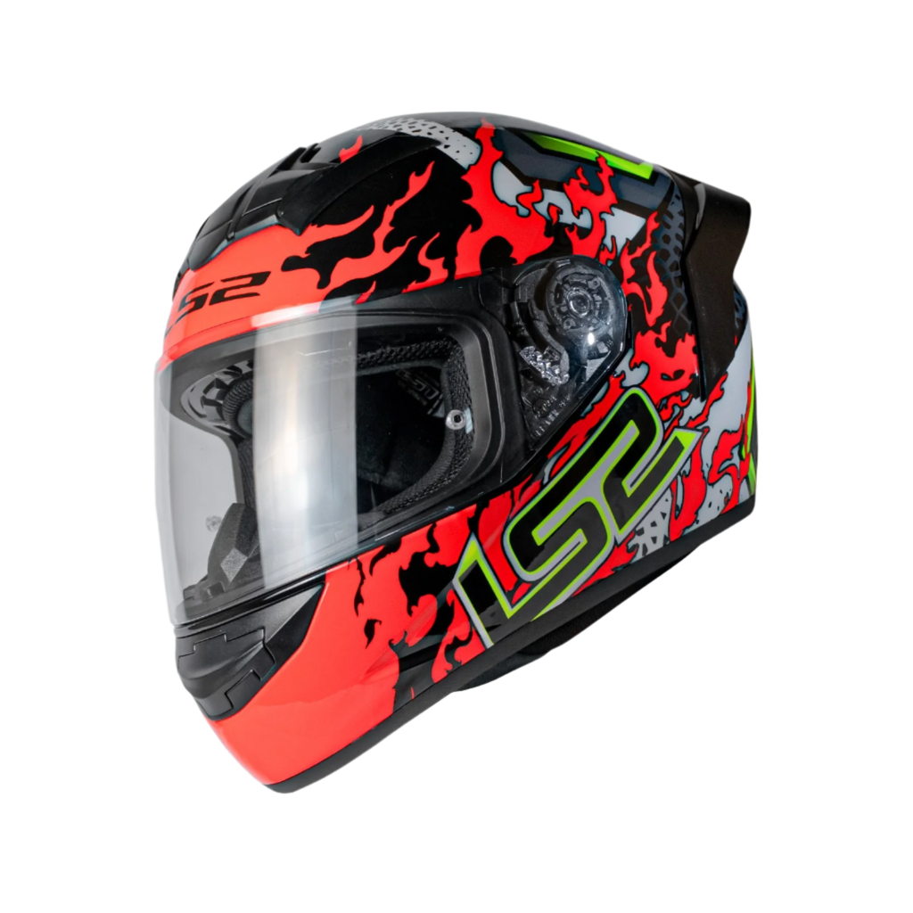 LS2 FF352 Antars Black Red Gloss Helmet