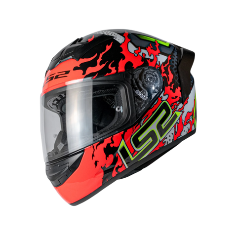 LS2 FF352 Antars Black Red Gloss Helmet