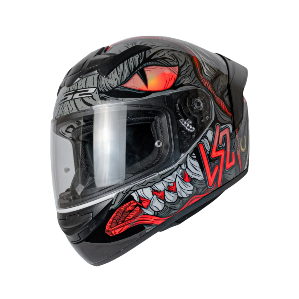 LS2 FF352 Fizzle Black Red Gloss Helmet