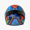 LS2 FF352 Khan Blue Hi Viz Orange Matt Helmet