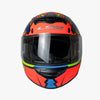 LS2 FF352 Khan Blue Hi Viz Orange Matt Helmet