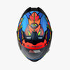 LS2 FF352 Khan Blue Hi Viz Orange Matt Helmet