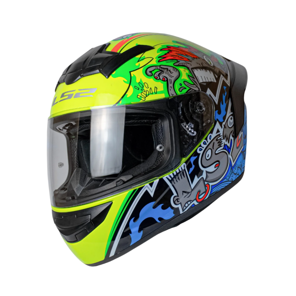 LS2 FF352 Hipst Black Yellow Gloss Helmet