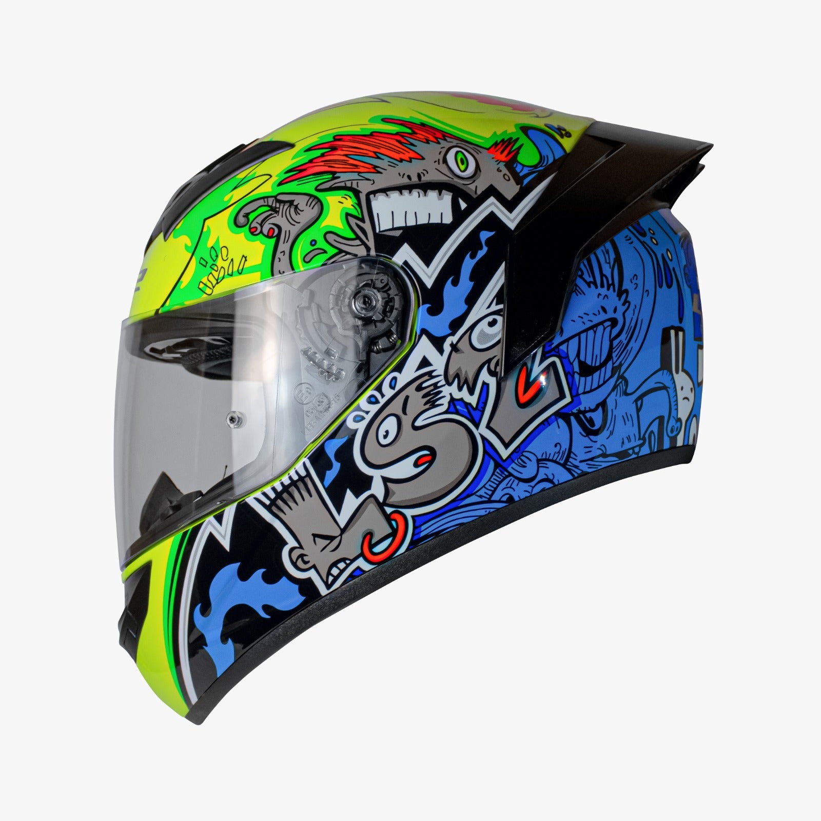 ls2 ff352 full face motorcycle motorbike helmet Helmets - Rookie - Hipst - Gloss Yellow | Single Clear Visor | Sharp 4 Star Rated | ECE and ISI Certified | | with Anti Fog Lens | XL The aerodynamic shell is made from our industry leading Kinetic Polymer Alloy KPA Buy LS2 Challenger 2 Dravix