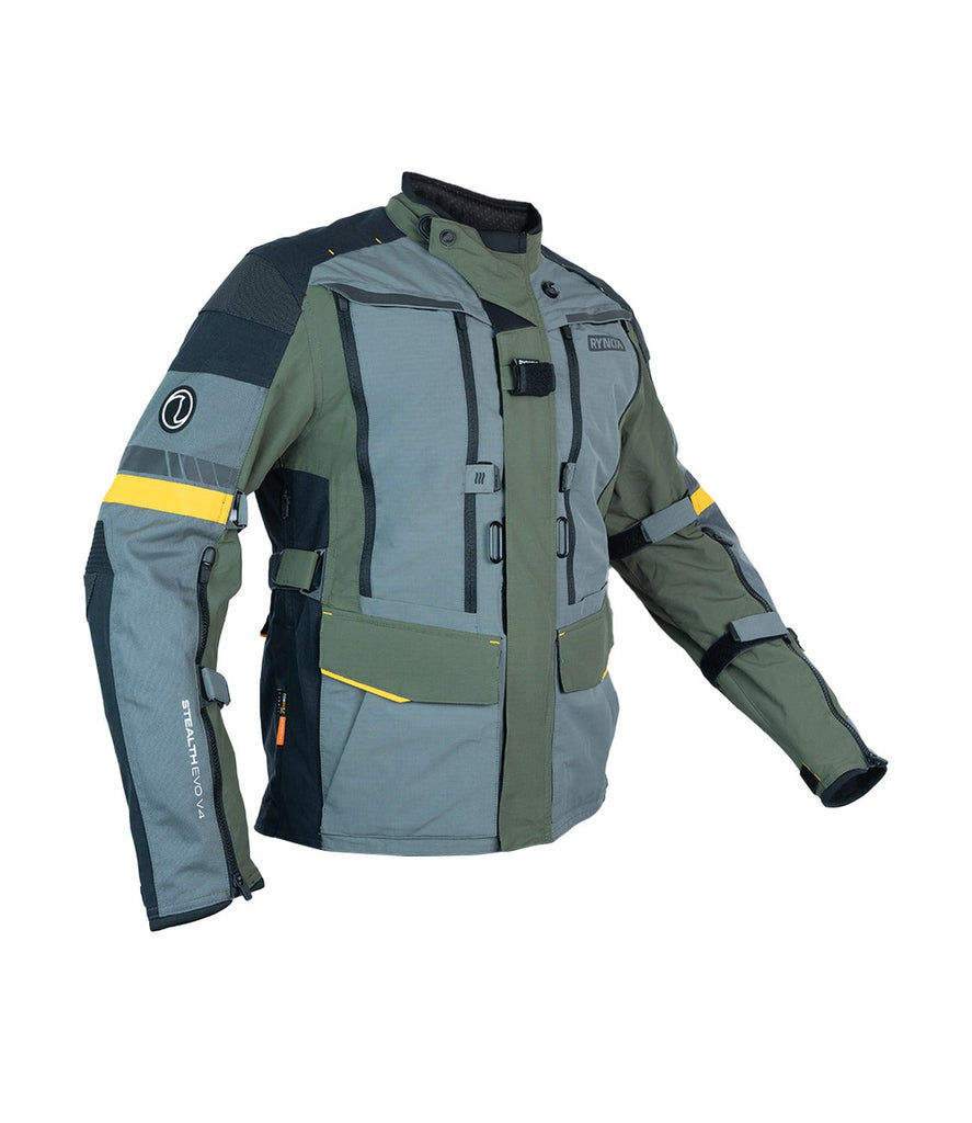 Rynox Stealth Evo 4 Jacket (Woodland Orange)