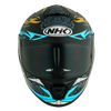 NHK K5R Chanon Gloss Black Tosca Blue Helmet