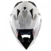 AXOR XCross Dual Visor Solid Gloss White Red Helmet