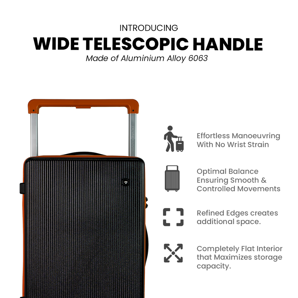 CARBONADO Exodus Cabin Luggage (Midnight Ember) Moto Central