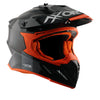 AXOR XCross MX Solid Gloss Black Orange Helmet