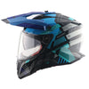 AXOR XCross Dual Visor Gambling Gloss Black Blue Helmet