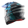 AXOR XCross Dual Visor Gambling Gloss Black Blue Helmet